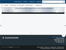 Tablet Screenshot of grandstrandprimarycare.com